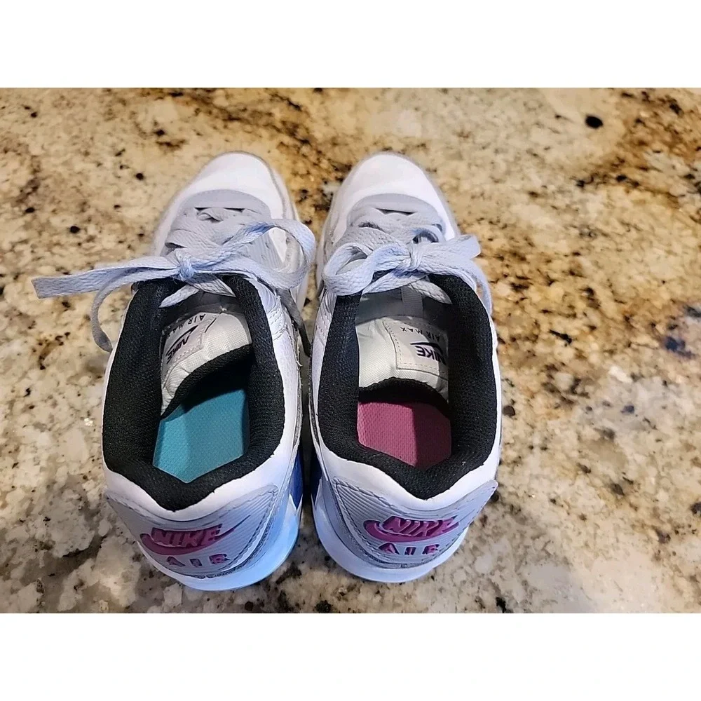 Nike Air Max 90 LTR Womens Size 7/Kids 5.5Y Blue Whisper Royal Pink DV3607-101